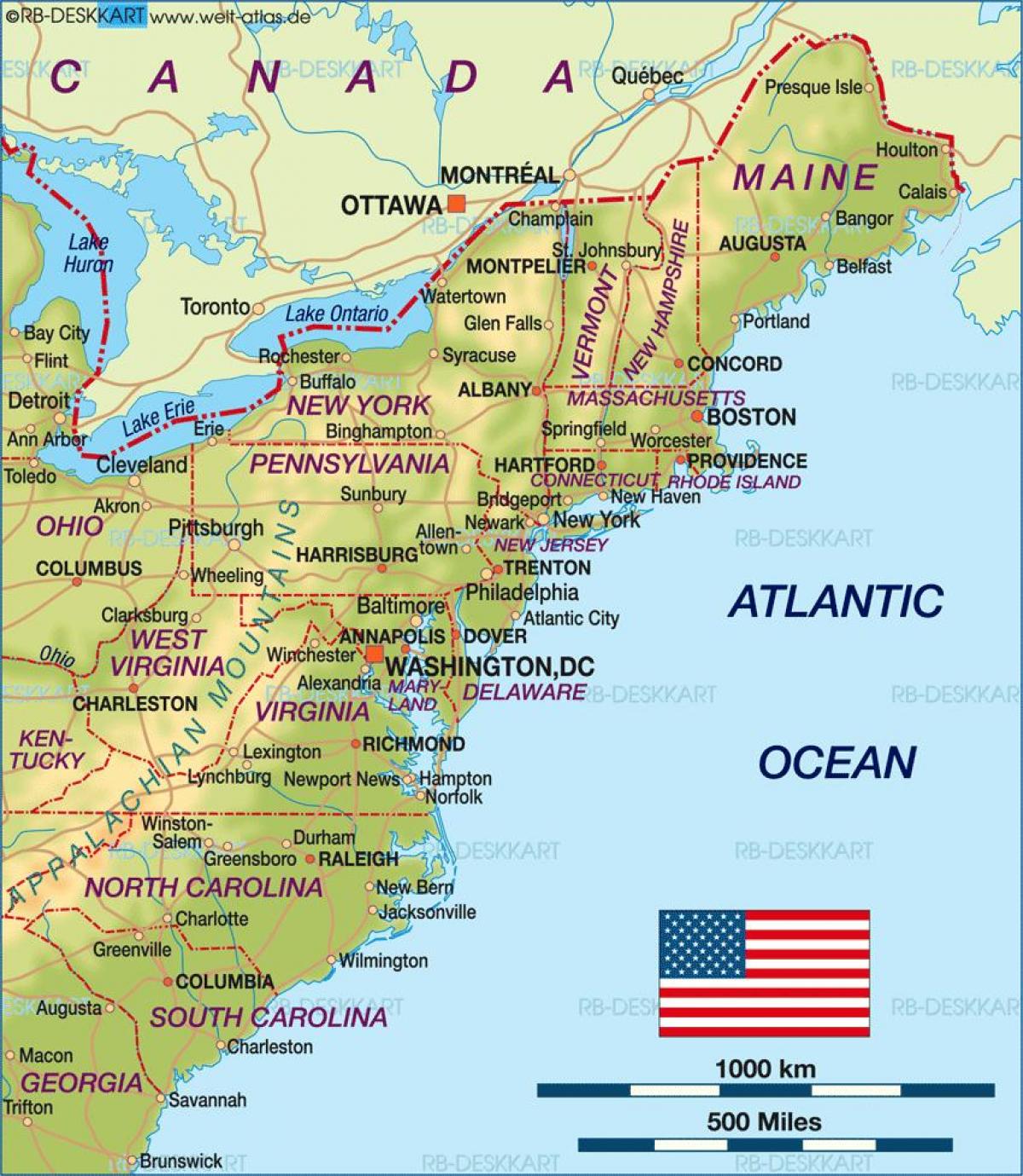 Boston na nás mapu