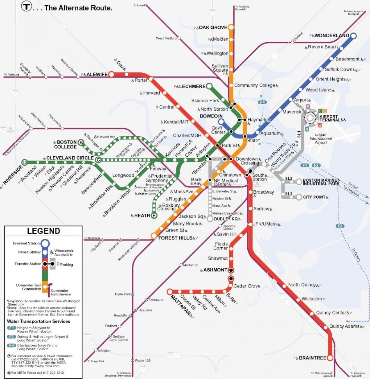orange line mapu Boston
