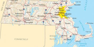 Boston na mape