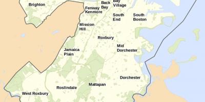 Mapu Boston a okolí