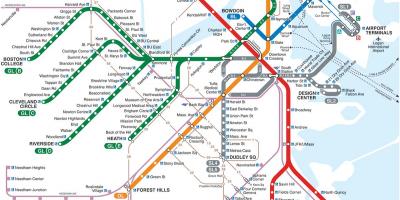 MBTA mapu red line
