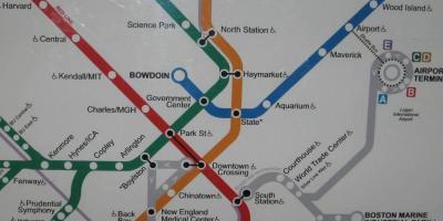 Boston south station mapu