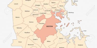 Metro Boston mapu