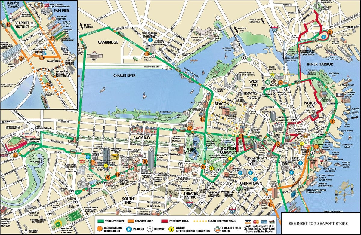 Boston trolley tours mapu