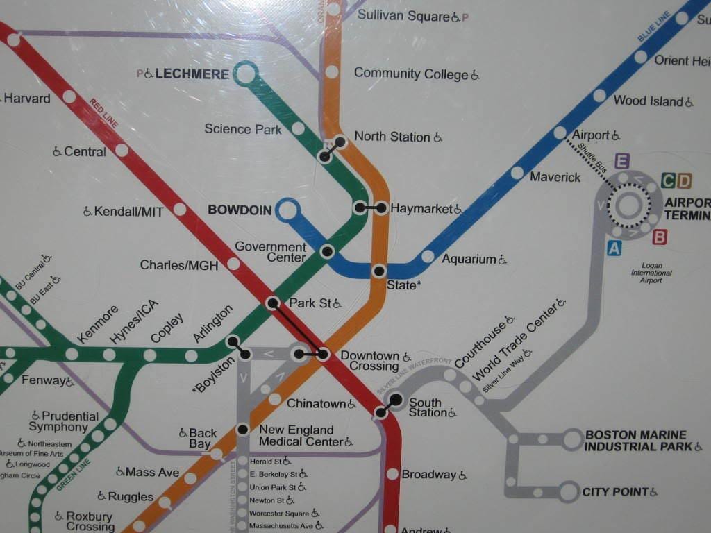 Boston south station mapu