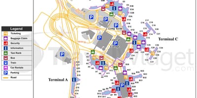 Logan airport terminal mapu