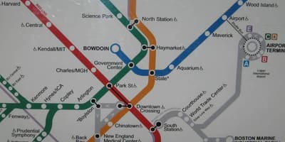 Boston south station mapu