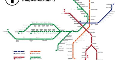 Metro Boston mapu